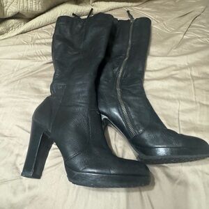 Women's Black Leather Boots